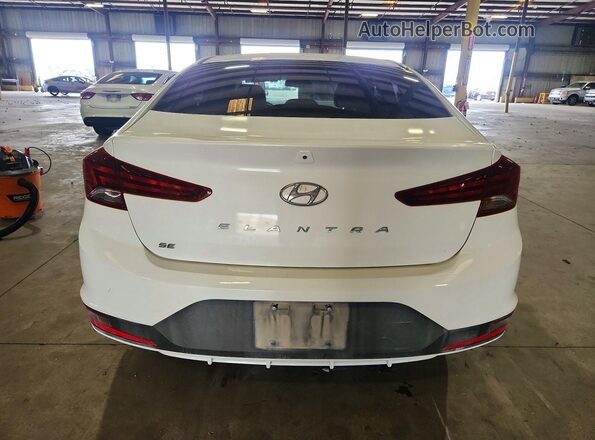 5NPD74LF7KH448097 2019 HYUNDAI ELANTRA White უკანა ხედი