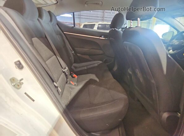 5NPD74LF7KH448097 2019 HYUNDAI ELANTRA White უკანა სავარძლების ხედი