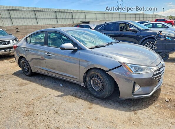 5NPD74LF7KH459469 2019 HYUNDAI ELANTRA Серый Передняя правая четверть