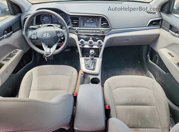 5NPD74LF7KH459469 2019 HYUNDAI ELANTRA Серый Вид панели приборов