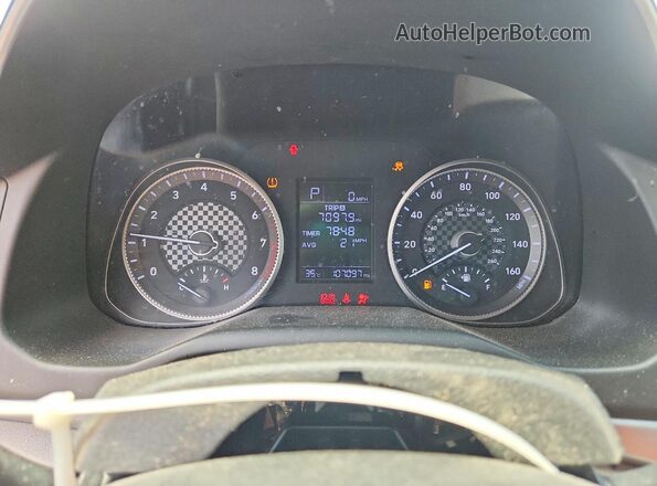 5NPD74LF7KH459469 2019 HYUNDAI ELANTRA Серый Вид щитка приборов