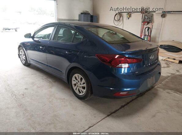 5NPD74LF7KH488907 2019 HYUNDAI ELANTRA Blue უკანა მარცხენა
