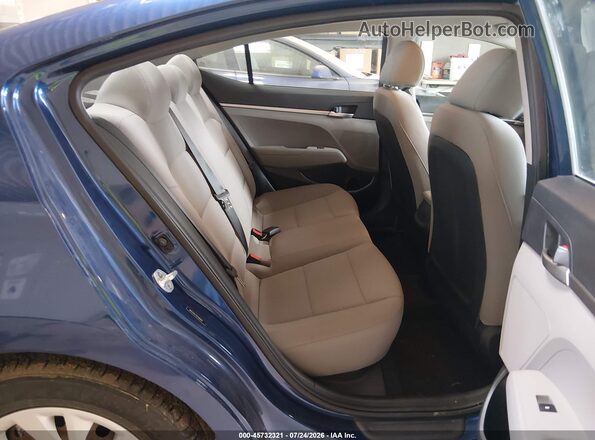 5NPD74LF7KH488907 2019 HYUNDAI ELANTRA Blue VIN კოდის სტიკერის ხედი
