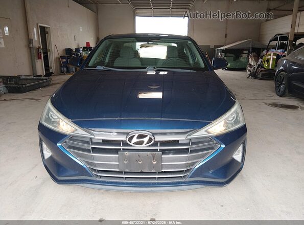 5NPD74LF7KH488907 2019 HYUNDAI ELANTRA Blue 