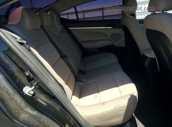 5NPD74LF7KH496196 2019 HYUNDAI ELANTRA Black Հետևի նստատեղերի տեսք