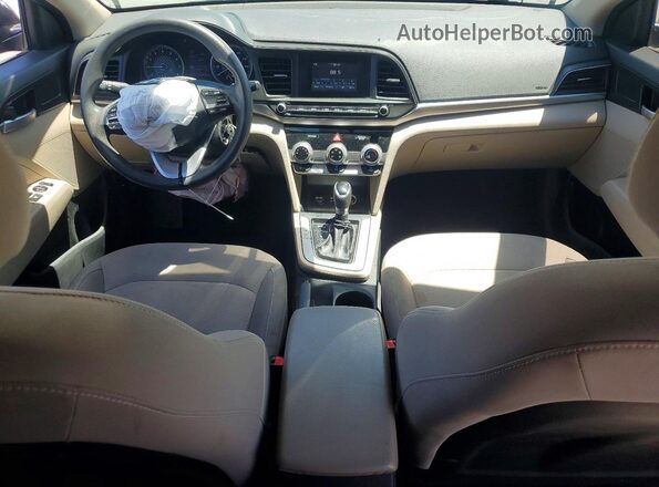 5NPD74LF7KH496196 2019 HYUNDAI ELANTRA Black Առջևի վահանակի տեսք