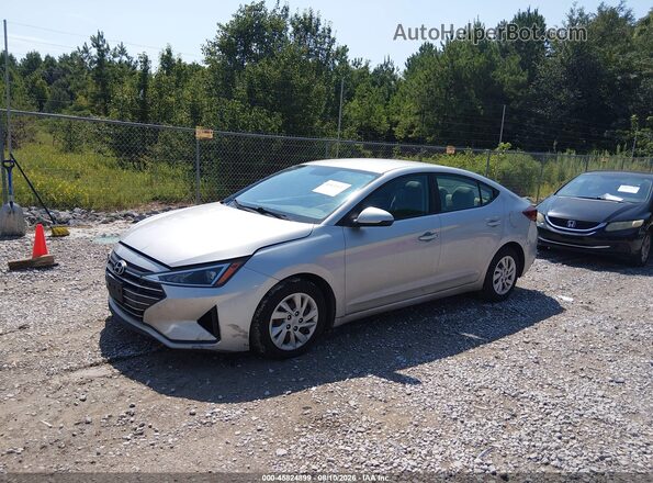 5NPD74LF7KH498000 2019 HYUNDAI ELANTRA Silver Առջևի ձախ երեք քառորդ տեսարան