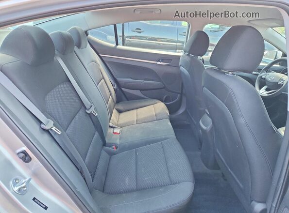 5NPD74LF7LH587129 2020 HYUNDAI ELANTRA Silver უკანა სავარძლების ხედი