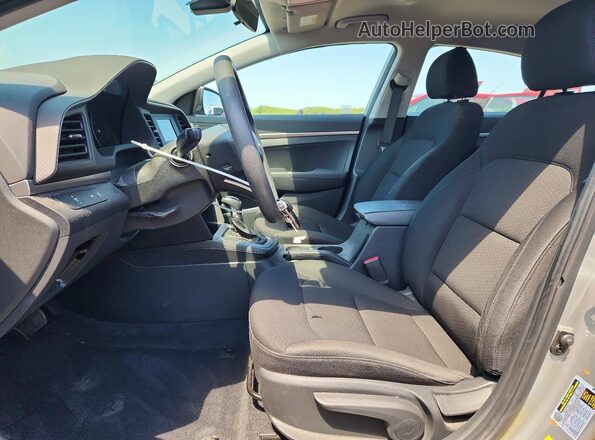 5NPD74LF7LH587129 2020 HYUNDAI ELANTRA Silver წინა სალონის ხედი