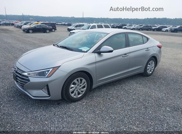 5NPD74LF7LH600882 2020 HYUNDAI ELANTRA Silver Առջևի ձախ երեք քառորդ տեսարան
