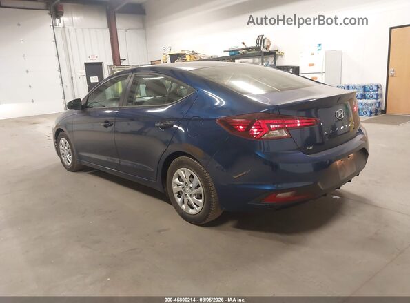5NPD74LF7LH601109 2020 HYUNDAI ELANTRA Blue Trasero izquierdo