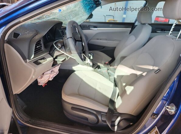 5NPD74LF7LH601692 2020 HYUNDAI ELANTRA Blue Front interior view