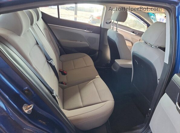 5NPD74LF7LH601692 2020 HYUNDAI ELANTRA Blue Rear seats view