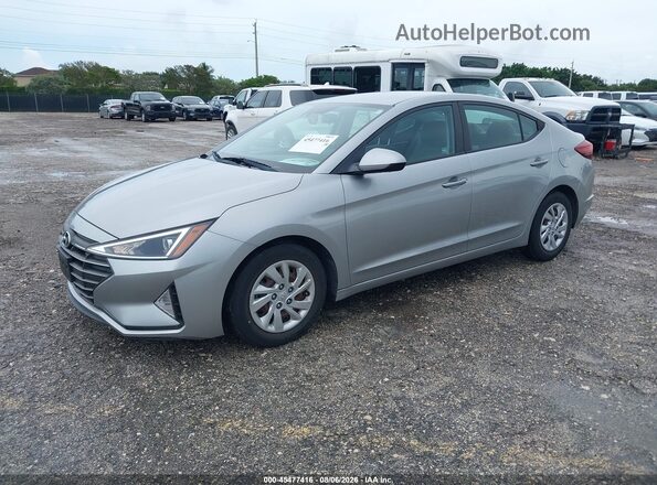 5NPD74LF7LH602244 2020 HYUNDAI ELANTRA Silver Առջևի ձախ երեք քառորդ տեսարան