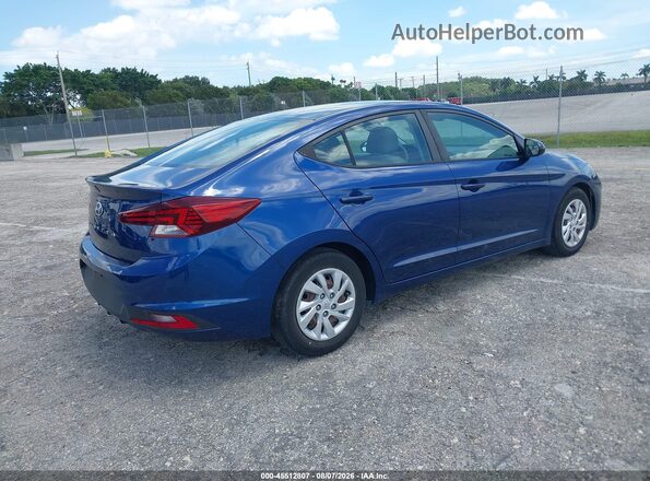 5NPD74LF7LH610845 2020 HYUNDAI ELANTRA Blue Задня права чверть