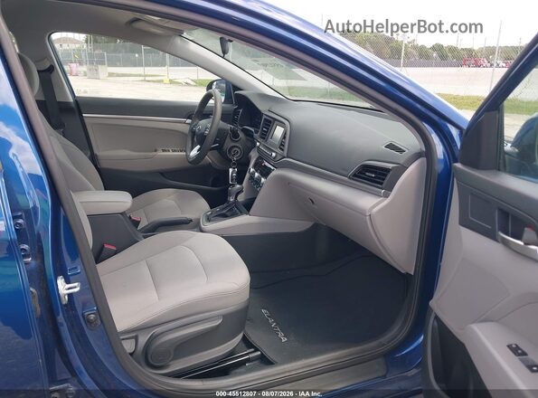 5NPD74LF7LH610845 2020 HYUNDAI ELANTRA Blue Вид салону спереду