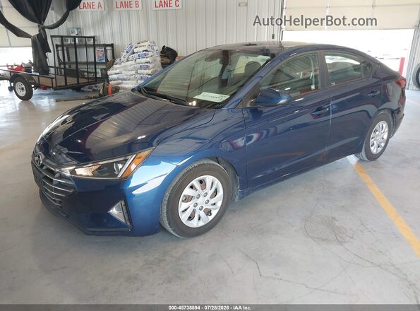 5NPD74LF7LH611106 2020 HYUNDAI ELANTRA Blue Front left