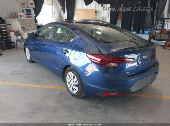 5NPD74LF7LH611106 2020 HYUNDAI ELANTRA Blue Rear left
