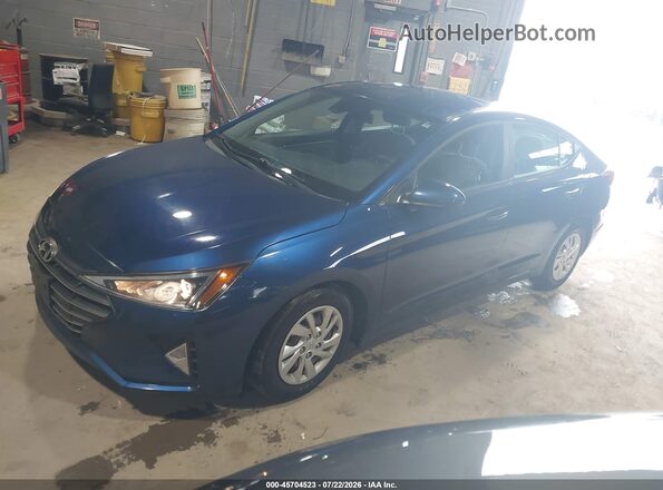 5NPD74LF7LH612238 2020 HYUNDAI ELANTRA Blue Առջևի ձախ երեք քառորդ տեսարան