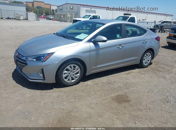 5NPD74LF7LH615401 2020 HYUNDAI ELANTRA Silver წინა მარცხენა ხედი სამი მეოთხედიდან