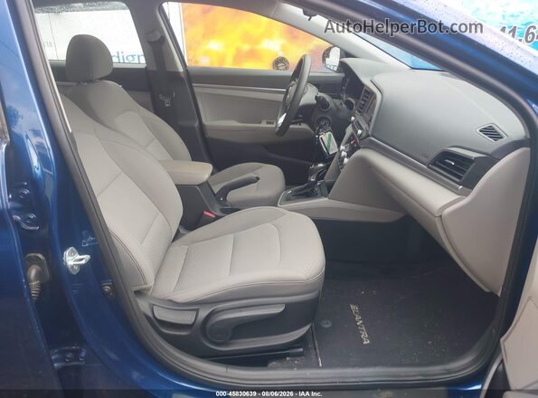 5NPD74LF7LH615852 2020 HYUNDAI ELANTRA Blue Вид салону спереду