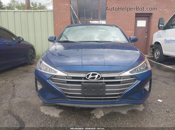 5NPD74LF7LH615852 2020 HYUNDAI ELANTRA Blue Панорамний вид салону 360°