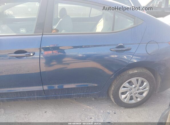 5NPD74LF7LH615852 2020 HYUNDAI ELANTRA Blue Вид щитка приладів