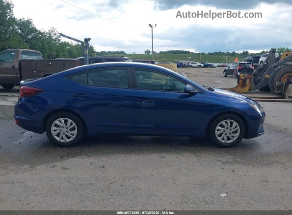 5NPD74LF7LH616113 2020 HYUNDAI ELANTRA Blue Rear interior view