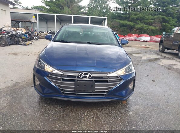 5NPD74LF7LH616113 2020 HYUNDAI ELANTRA Blue Instrument cluster view