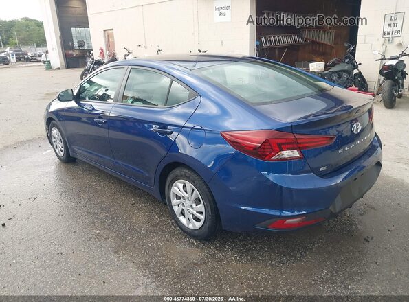 5NPD74LF7LH616113 2020 HYUNDAI ELANTRA Blue Rear left