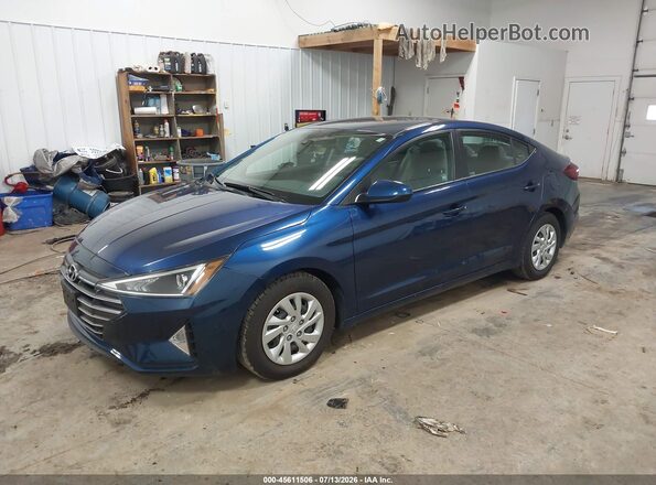 5NPD74LF7LH616242 2020 HYUNDAI ELANTRA Синий Передняя левая четверть