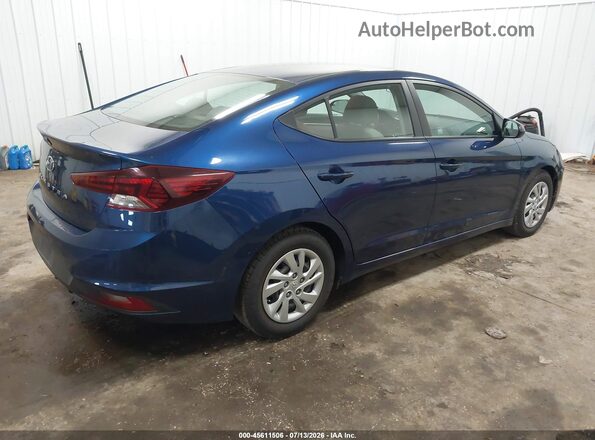 5NPD74LF7LH616242 2020 HYUNDAI ELANTRA Синий Задняя правая четверть