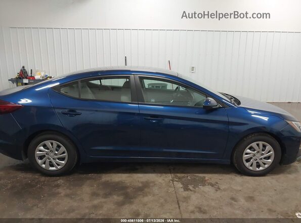 5NPD74LF7LH616242 2020 HYUNDAI ELANTRA Синий Вид задней части салона