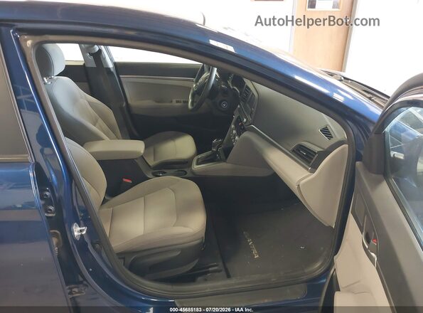 5NPD74LF7LH616256 2020 HYUNDAI ELANTRA Blue Front interior view