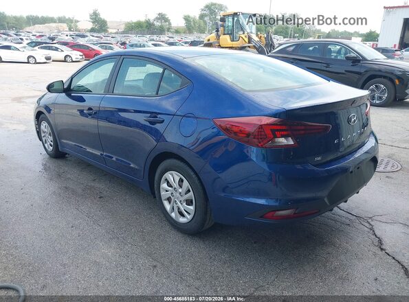 5NPD74LF7LH616256 2020 HYUNDAI ELANTRA Blue Rear left