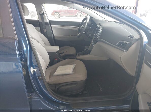 5NPD74LF7LH616340 2020 HYUNDAI ELANTRA Blue Widok wnętrza z przodu