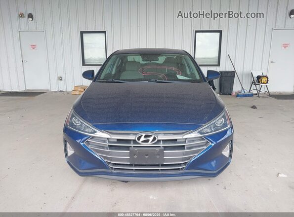 5NPD74LF7LH616340 2020 HYUNDAI ELANTRA Blue Widok zestawu wskaźników