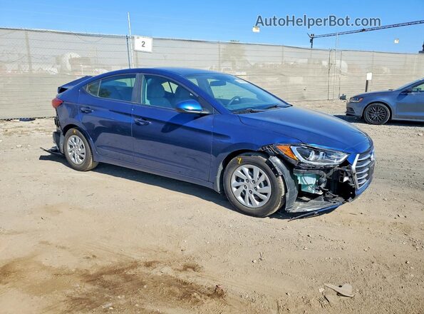 5NPD74LF8HH059333 2017 HYUNDAI ELANTRA Blue Front right