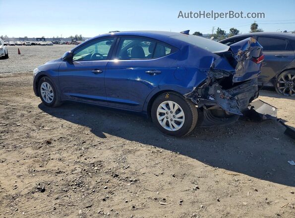 5NPD74LF8HH059333 2017 HYUNDAI ELANTRA Blue Rear left