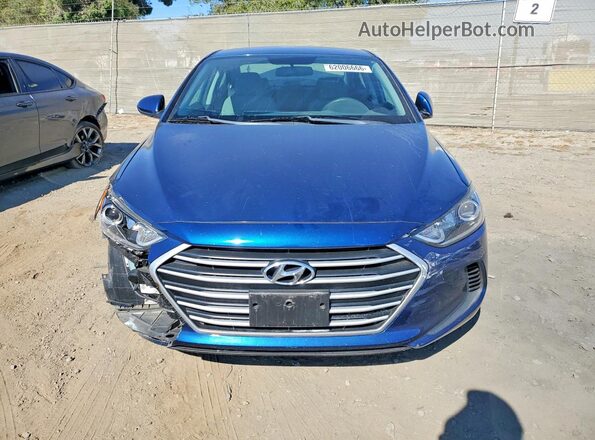 5NPD74LF8HH059333 2017 HYUNDAI ELANTRA Blue Front view