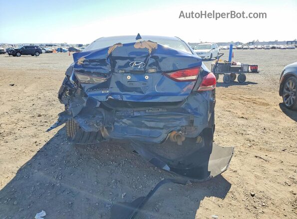 5NPD74LF8HH059333 2017 HYUNDAI ELANTRA Blue Rear view