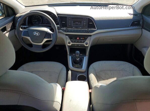 5NPD74LF8HH059333 2017 HYUNDAI ELANTRA Blue Dashboard view