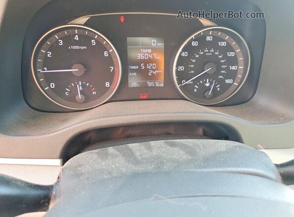 5NPD74LF8HH059333 2017 HYUNDAI ELANTRA Blue Instrument cluster view