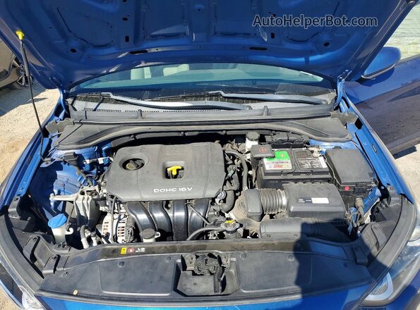 5NPD74LF8HH059333 2017 HYUNDAI ELANTRA Blue Rear interior view