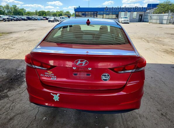 5NPD74LF8HH075662 2017 HYUNDAI ELANTRA Red Widok z tyłu