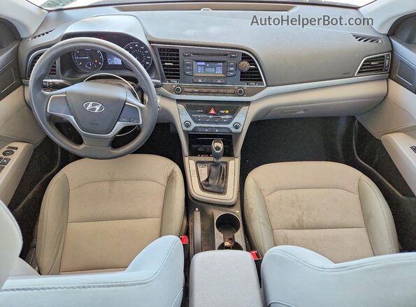 5NPD74LF8HH075662 2017 HYUNDAI ELANTRA Red Widok deski rozdzielczej