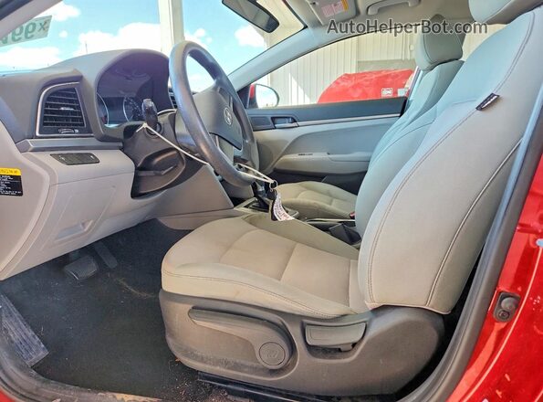 5NPD74LF8HH075662 2017 HYUNDAI ELANTRA Red Widok wnętrza z przodu