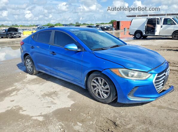5NPD74LF8HH126254 2017 HYUNDAI ELANTRA Blue Przód prawy