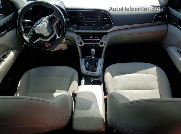 5NPD74LF8HH126254 2017 HYUNDAI ELANTRA Blue Widok deski rozdzielczej