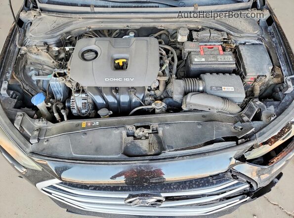 5NPD74LF8HH143314 2017 HYUNDAI ELANTRA Black Вид задньої частини салону